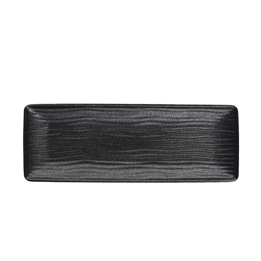 Cark serveerschaal ripple black 25x9cm