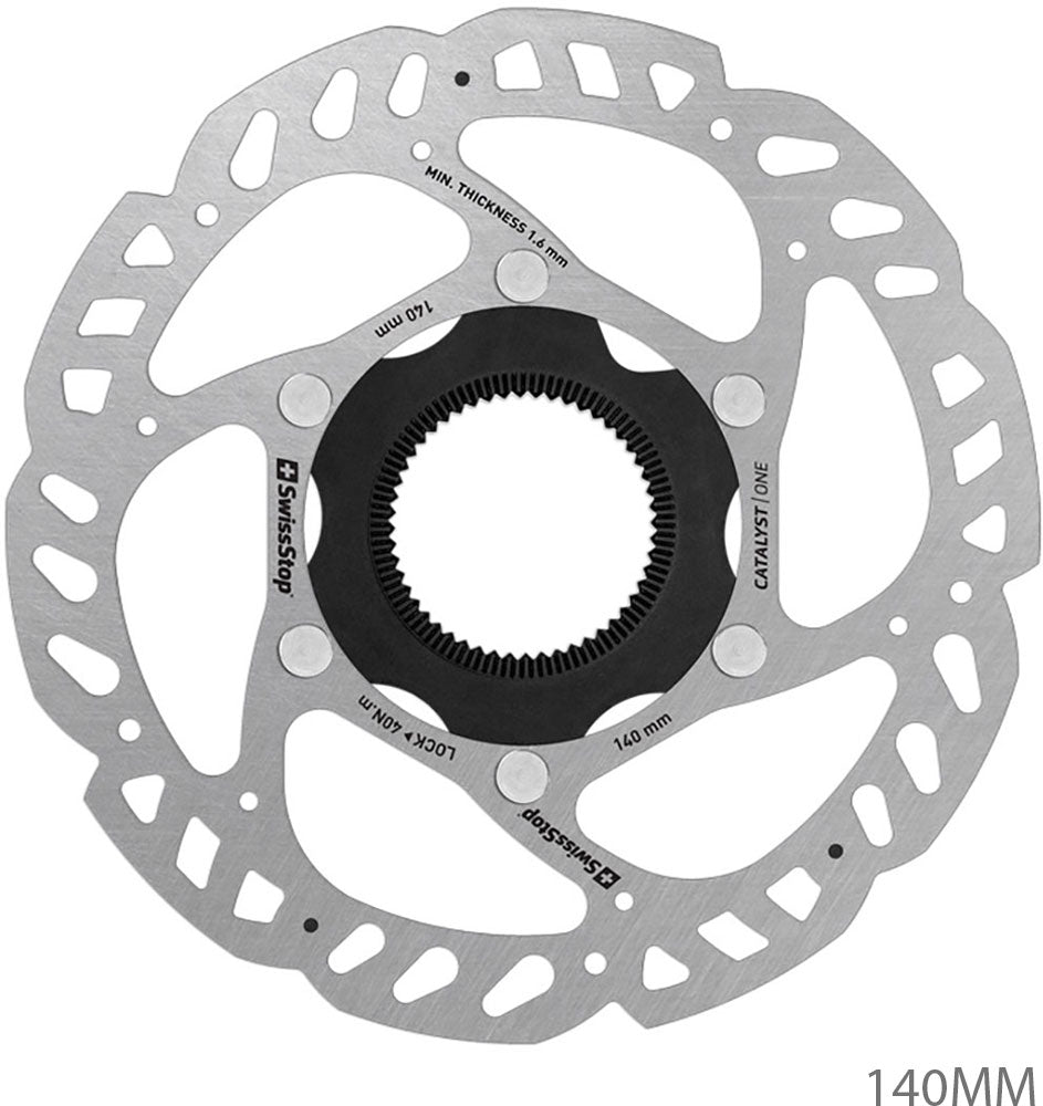Swissstop - remschijf katalysator één centerlock 140mm