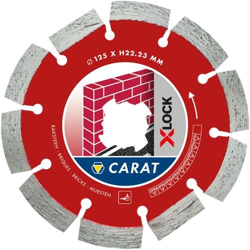 Carat diamantzaagblad 125x22.23 baksteen x-lock