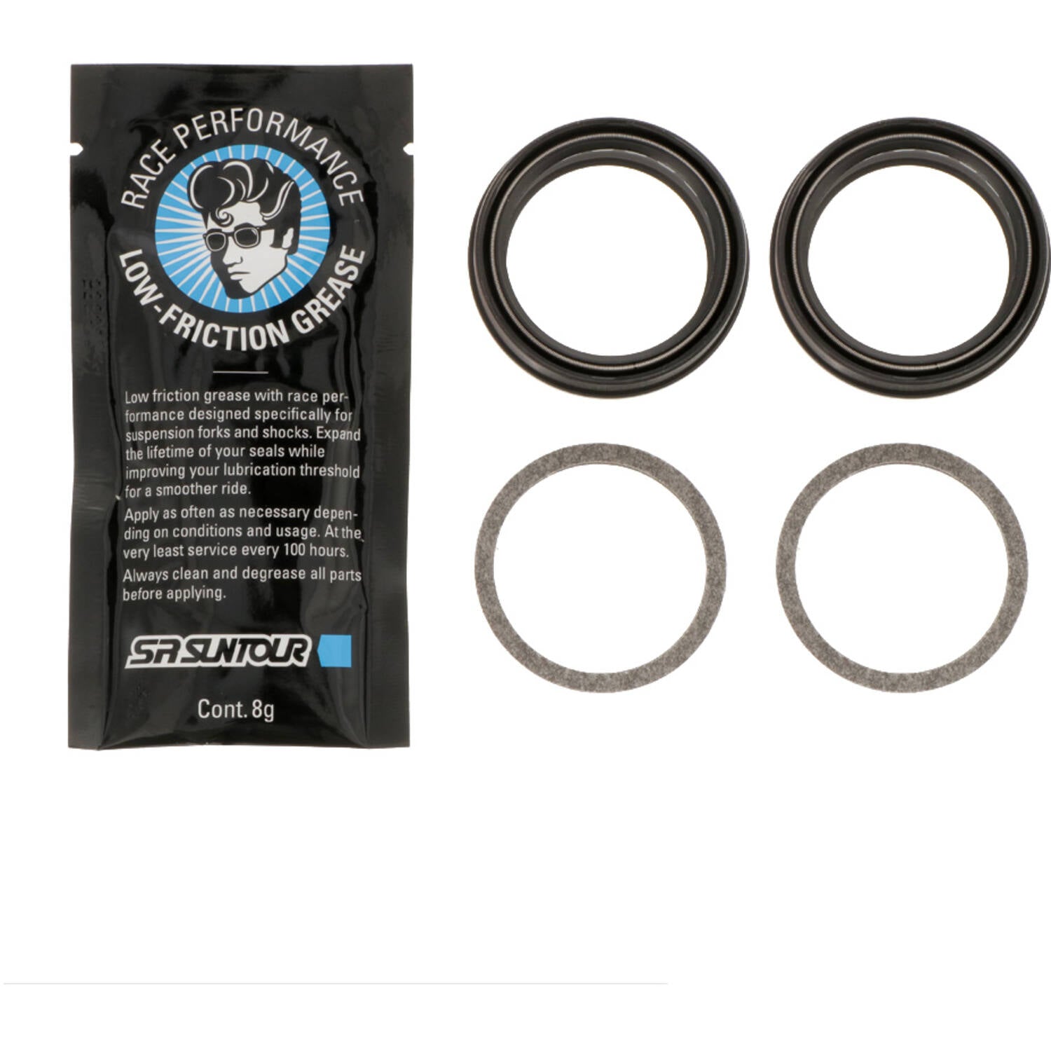 Srsuntour sr suntour - service kit stof afdichting voor axon32 werx elite fka122-03
