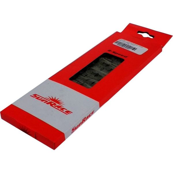 Chaîne SunRace CNM84, 1 2 x 3 32 8 vitesses, 116L argent