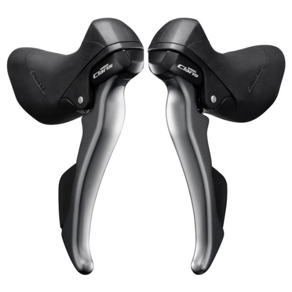 Shimano Versteller-remhendelset 2 x 8 speed Claris ST-R2000 grijs zwart