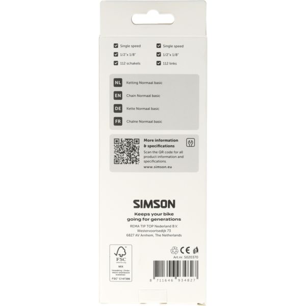 Simson ketting basic normaal