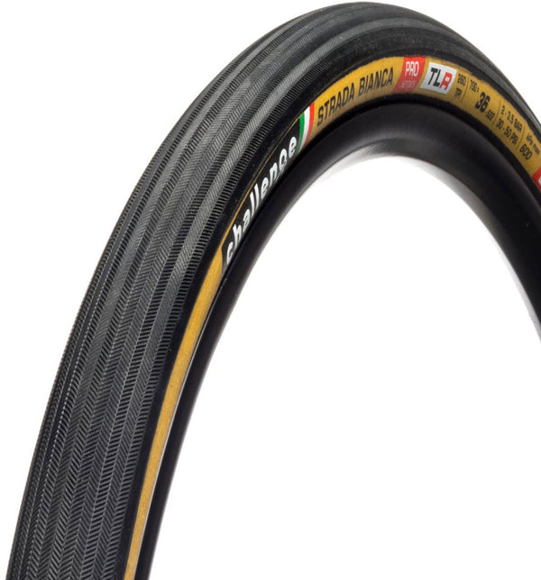 Challenge - strada bianca pro ot tlr 700x40c zwart bruin