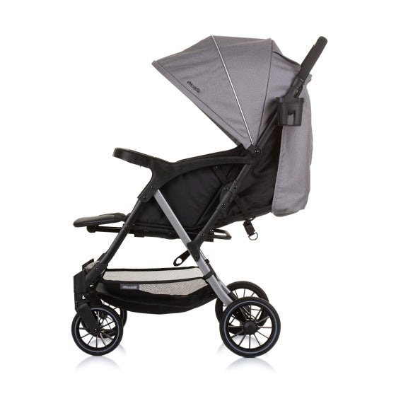 Amber Opvouwbare Buggy met Voetenhoes Granite Grijs Zwart