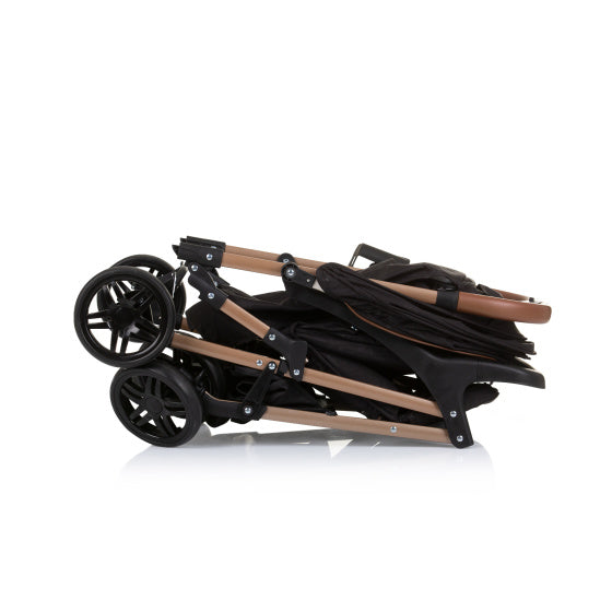 April Opvouwbare Buggy met Voetenhoes Obsidian Zwart