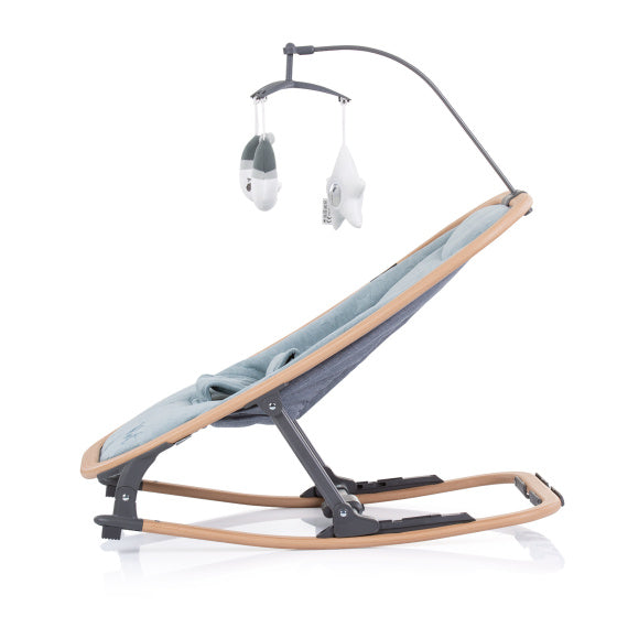 Velvet Opvouwbare Wipstoel met Mobiel Sky Wood