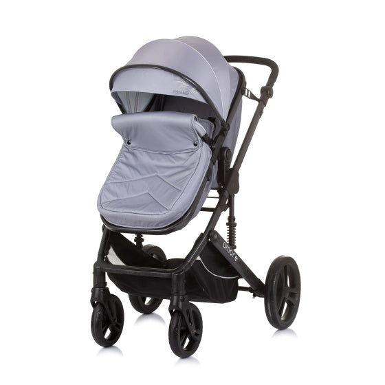 Amore Opvouwbare 3-in-1 Kinderwagen met Luiertas Asgrijs
