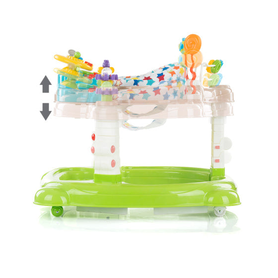 Joya Lux 4-in-1 Loopstoel 360° Draaibaar Opvouwbaar Groen