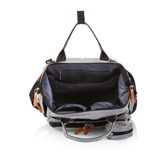 Rugzak - Luiertas met Extra veel Opslagruimte Ash Grijs