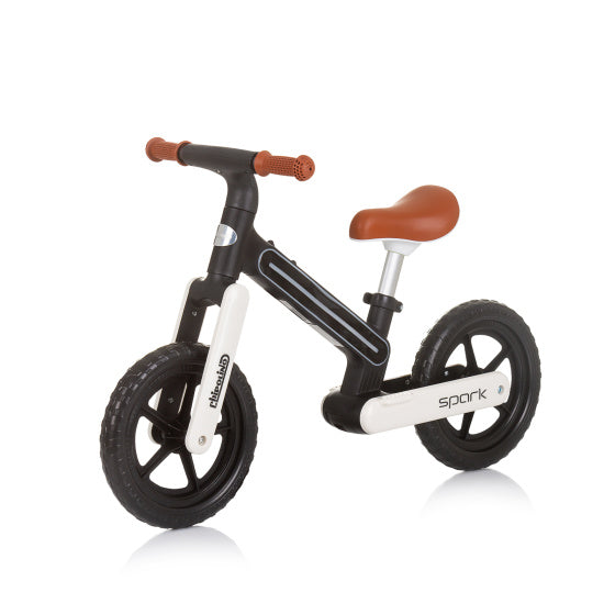 Spark Loopfiets met Lichteffect 12 Inch Junior Zwart