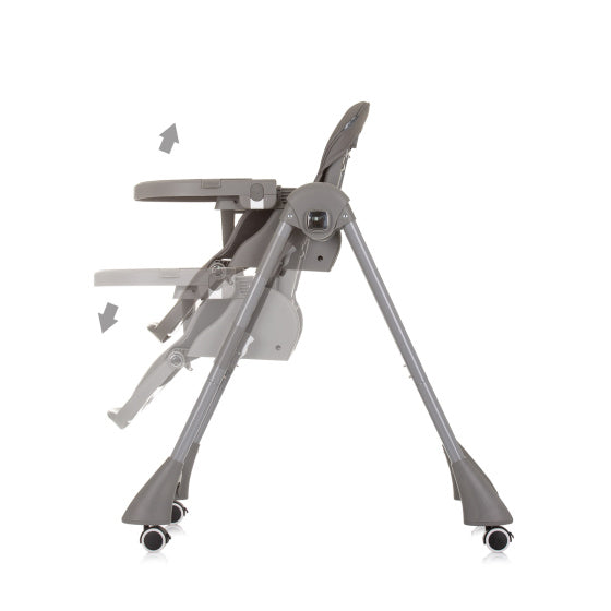 Candy Shop Kinderstoel met Eetlbad Zitkussen Graniet