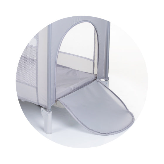 Capri Opvouwbaar Campingbedje met Zijingang Ebony Zwart