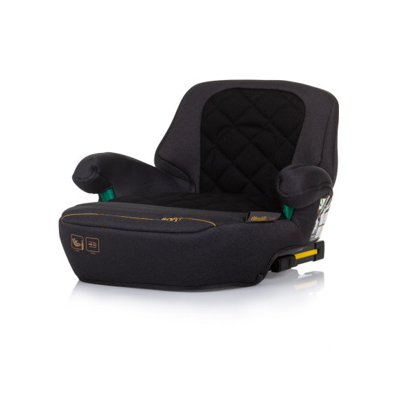 Safy Zitverhoger i-Size 125-150 cm Isofix Obsidian Zwart