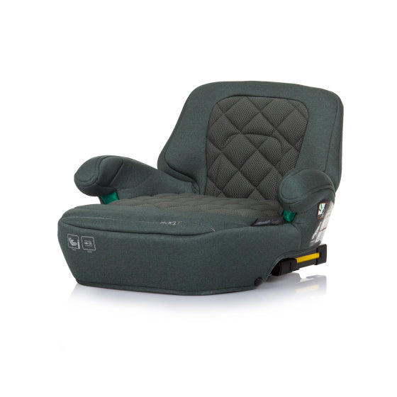 Veilige Zitverhoger i-Size 125-150 cm Isofix Pastel Donkergroen