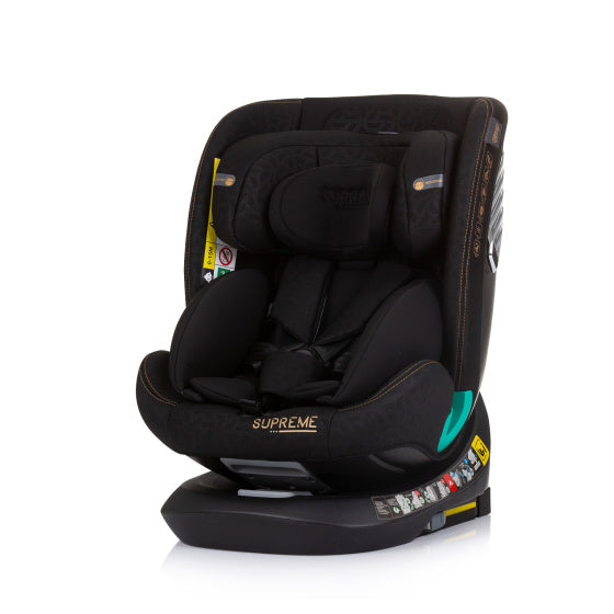 Supreme Autostoel i-Size 40-150 cm Isofix 360° Obsidiaan Zwart