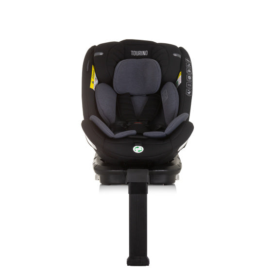 Tourino Autostoel i-Size 40-150 cm Isofix 360° Obsidian Zwart Grijs