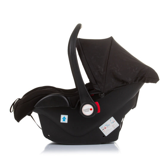 Amore Autostoel met Adapters 40-85 cm Groep 0+ Obsidian Zwart