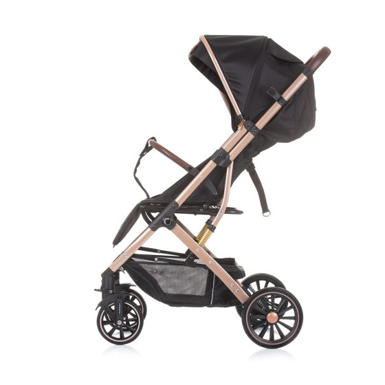 Combo Opvouwbare Buggy met Voetenhoes Ebony Zwart Beige