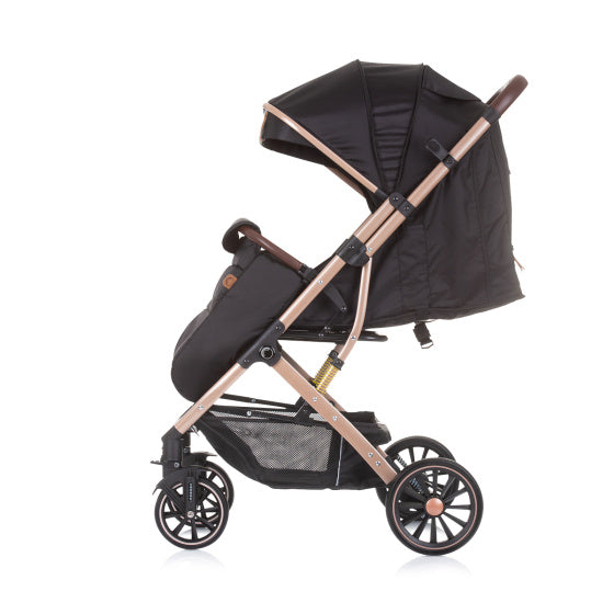Combo Opvouwbare Buggy met Voetenhoes Ebony Zwart Beige
