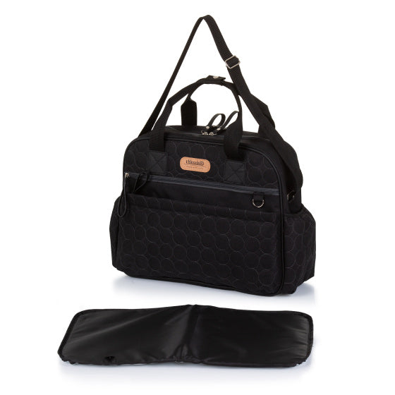 Schouder - Luiertas met Verschoningsmatje Obsidian Zwart