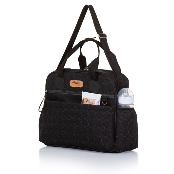 Schouder - Luiertas met Verschoningsmatje Obsidian Zwart