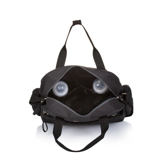 Schouder - Luiertas met Verschoningsmatje Obsidian Zwart