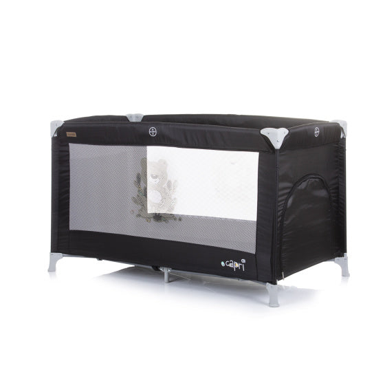 Capri Opvouwbaar Campingbedje met Zijingang Ebony Zwart