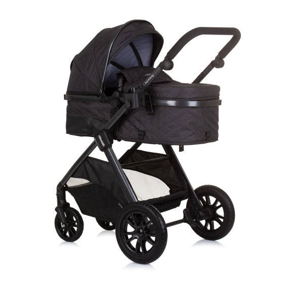 Harmony Opvouwbare 3-in-1 Kinderwagen met Luiertas Graniet Antraciet