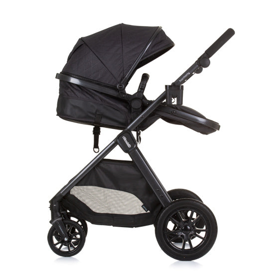 Harmony Opvouwbare 3-in-1 Kinderwagen met Luiertas Graniet Antraciet