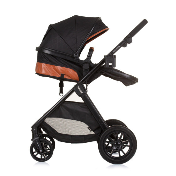 Harmony Opvouwbare 3-in-1 Kinderwagen met Luiertas Obsidian Zwart