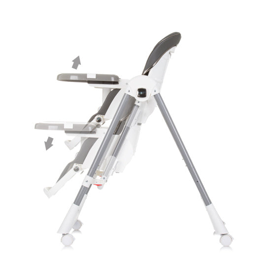 Milkshake 2-in-1 Kinderstoel Schommelstoel As Grijs Wit