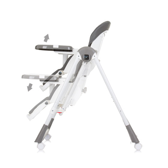 Milkshake 2-in-1 Kinderstoel Schommelstoel Graniet Grijs Wit