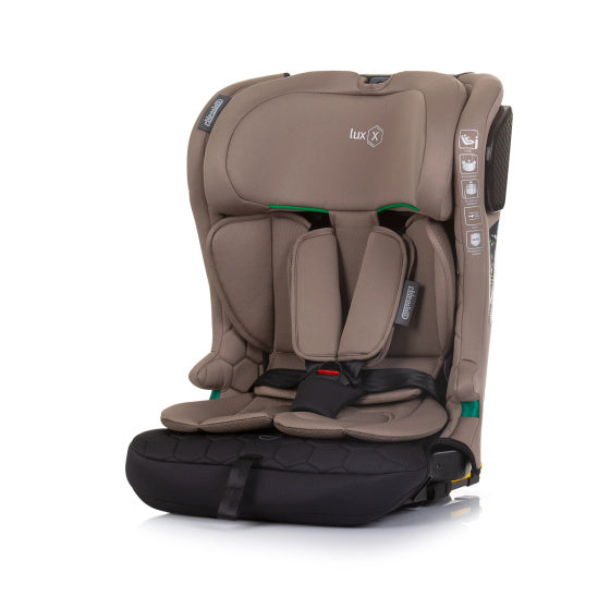 Lux X Autostoel i-Size 76-150 cm Isofix Macadamia Taupe Zwart