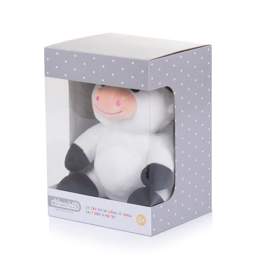 Pluche Baby Nachtlamp Knuffelkoe met Muziek Licht