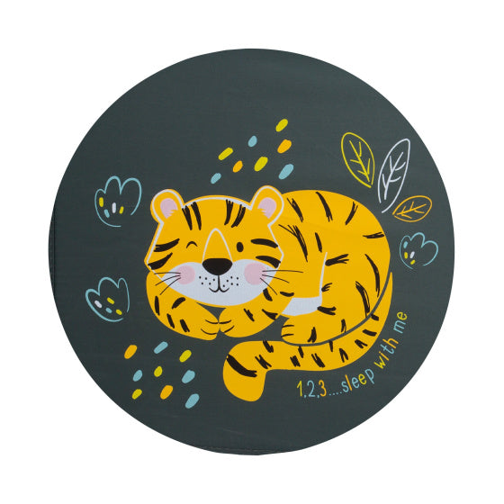 Relax Opvouwbaar Campingbedje met Opklapbare Zijkant Flamingo Roze