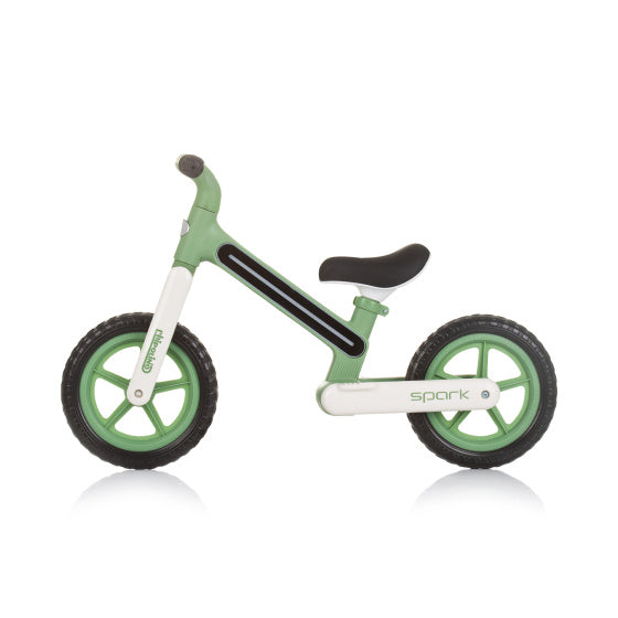 Spark Loopfiets met Lichteffect 12 Inch Junior Groen