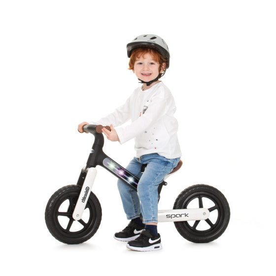 Spark Loopfiets met Lichteffect 12 Inch Junior Roze