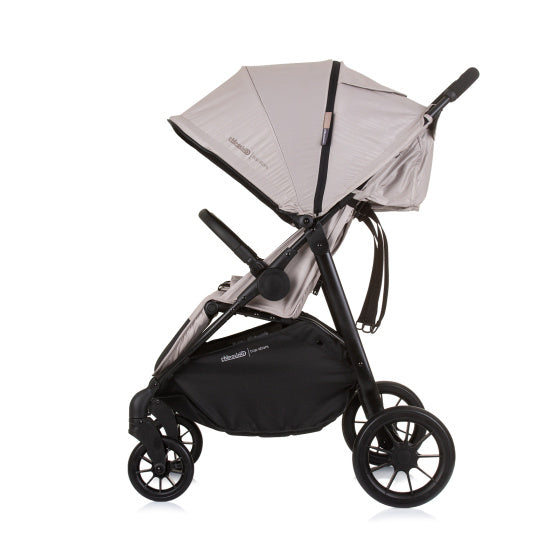 Top Stars Opvouwbare Buggy voor 2 Kids Macadamia Beige Zwart