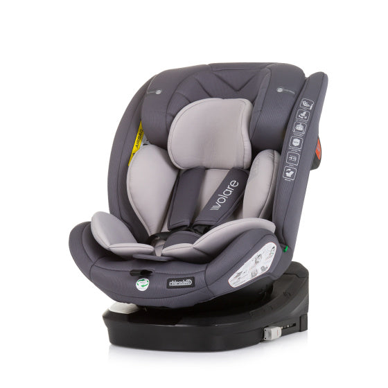Volare Autostoel i-Size 40-150 cm Isofix 360° Graniet Grijs