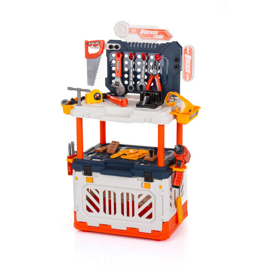 Werkbank met Gereedschap Speelset met licht 90-delig