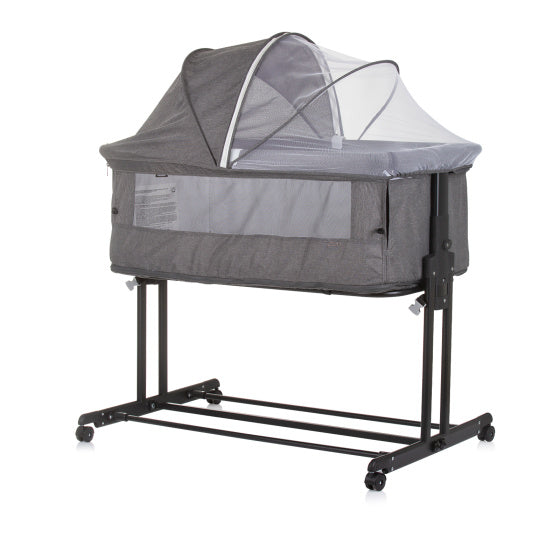 Zen Co-sleeper Box met Klamboe Graniet Grijs