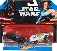 Mattel Star Wars Auto Darth Vader met Prinses Leia