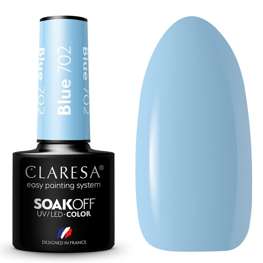 Claresa uv led gellak 5ml blauw 702 sunny garden