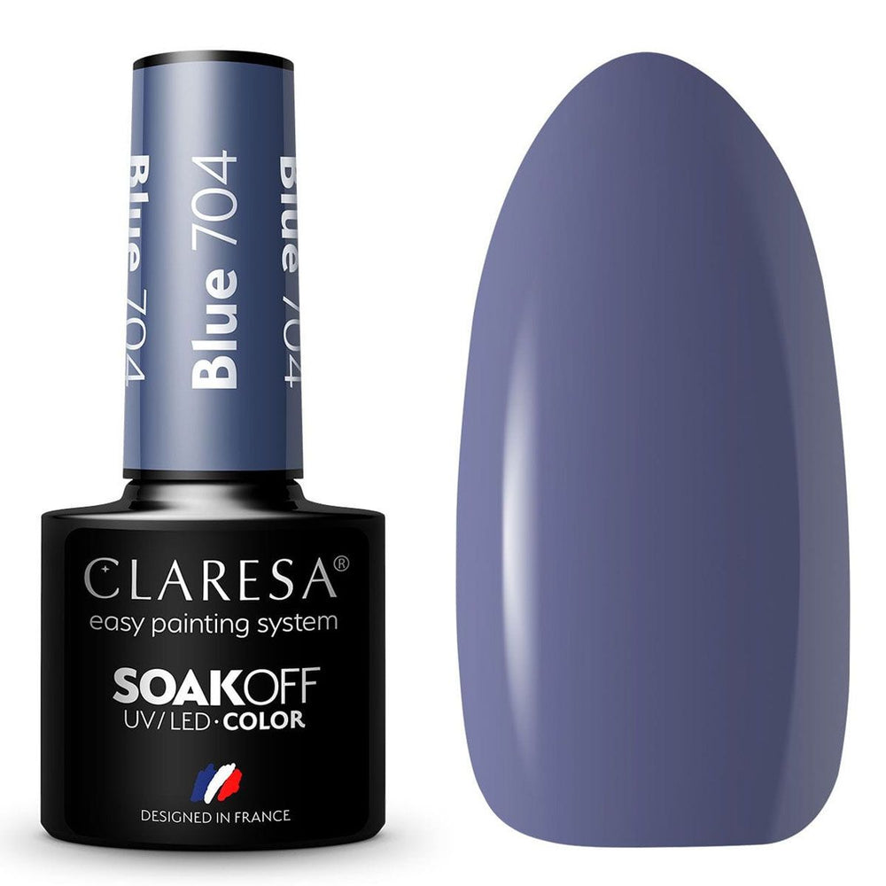 Claresa uv led gellak 5ml blauw 704 quiet forest