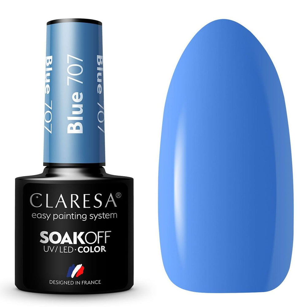 Claresa uv led gellak 5ml blauw 707 neem me mee naar de rivier