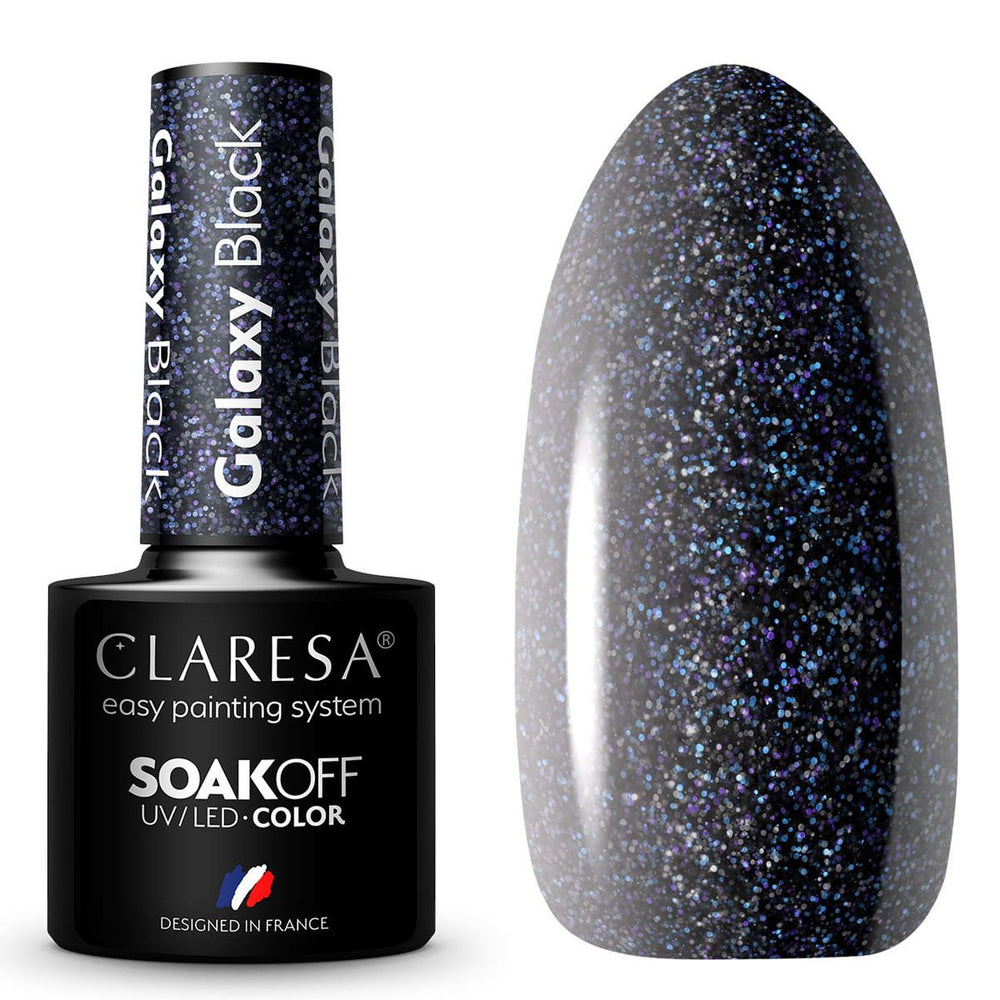 Claresa uv led gellak 5ml galaxy zwart