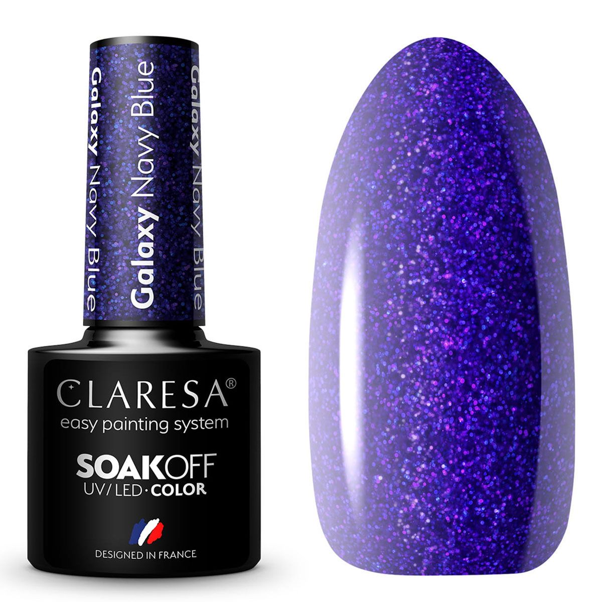 Claresa uv led gellak 5ml galaxy marineblauw
