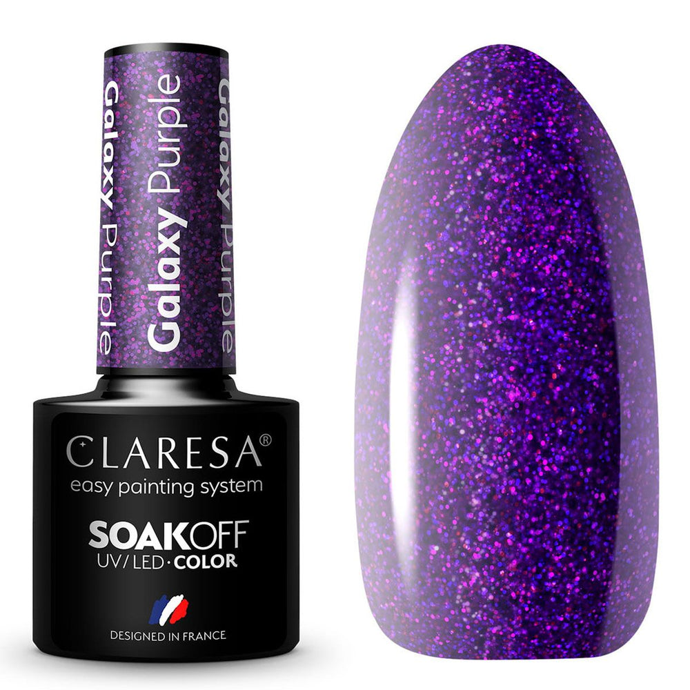Claresa uv led gellak 5ml galaxy paars