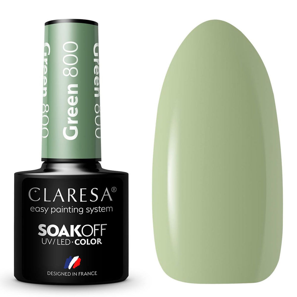 Claresa uv led gellak 5ml groen 800 savanna vibes